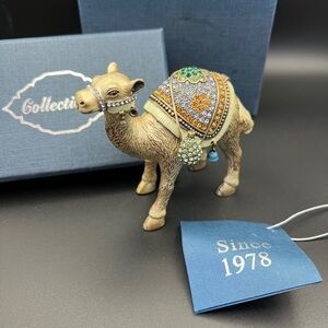 Source Unknown Decorative Camel Figurine with Jewel Accents